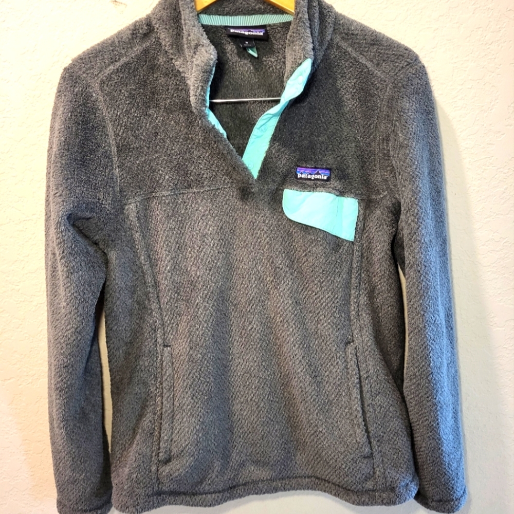 Patagonia Re-Tool Snap-T Gray Pullover Womens Size Medium